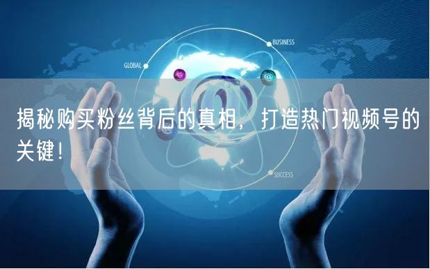 揭秘购买粉丝背后的真相，打造热门视频号的关键！